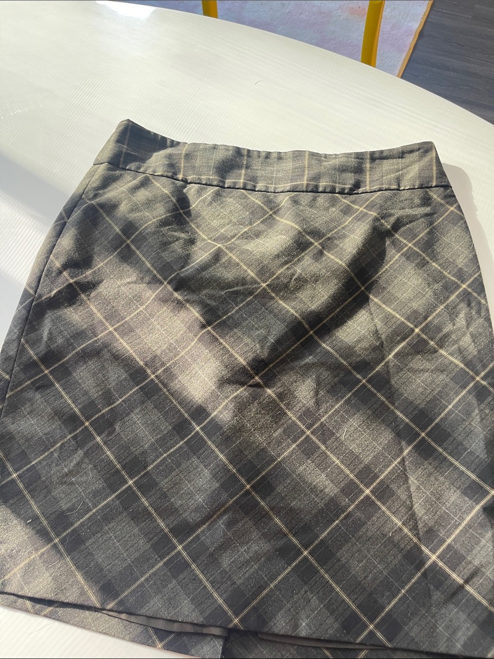 Classic Brown Plaid Women's Skirt